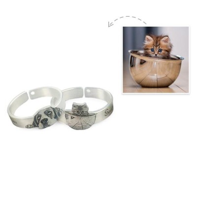 Personalisierter Ring mit Fotogravur