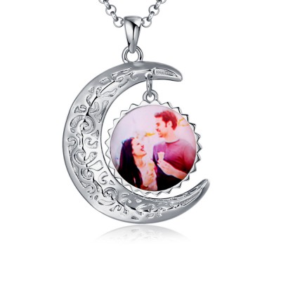 Personalisierte Fotokette Sonne & Mond