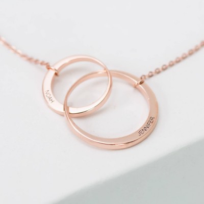 Personalisierte Generation Halskette | Dreigliedrige Familienkette | Mutter Geschenk