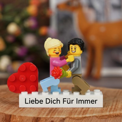 Personalisierte Kleine Figur für Paar Weihnachten Valentinstag Geschenk