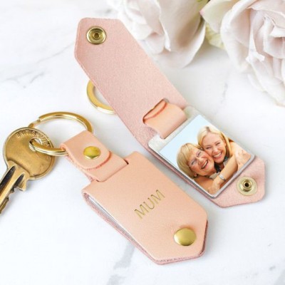 Personalisierte Leder Foto Schlüsselanhänger Geschenke zum Muttertag