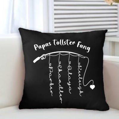Personalisierte Familiennamen Kissenbezug Papa Opa Papas größter Fang Vatertagsgeschenk