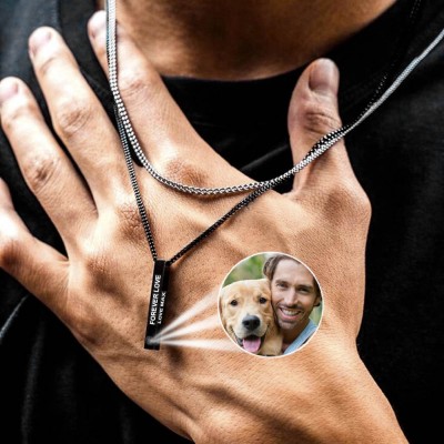Personalisierte Erinnerungs-Foto-Projektions-Halskette