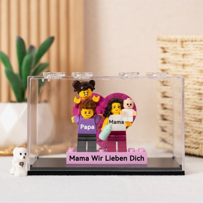 Personalisierte Kleine Figur mit Box für Mama Muttertag Geschenk