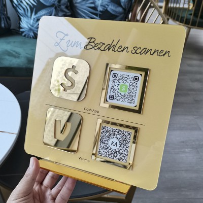Personalized Business Double Payment QR Code Sign