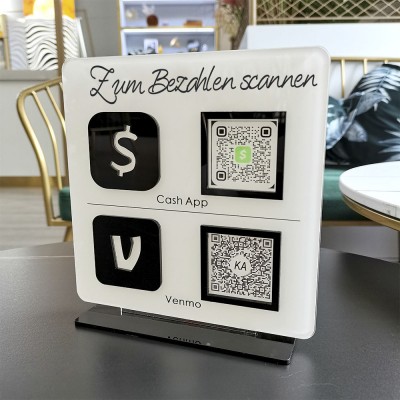 Personalized Business Double Payment QR Code Sign