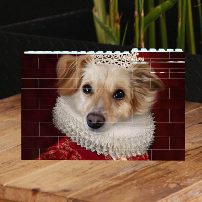 Personalisierte Fotoblock-Puzzle-Baustein-Familien-Andenken-Geschenkideen