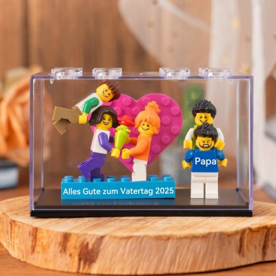 Personalisierte Kleine Figur mit Box für Papa Vatertag Geschenk