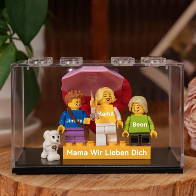 Personalisierte Kleine Figur mit Box für Mama Muttertag Geschenk