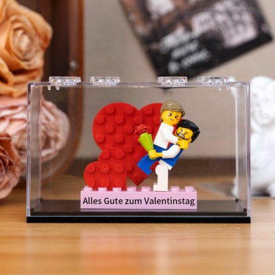 Personalisierte Kleine Figur mit Box für Paar Valentinstagsgeschenk