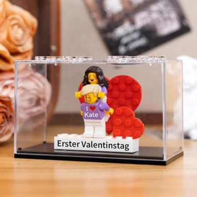 Personalisierte Kleine Figur mit Box für Paar Valentinstagsgeschenk