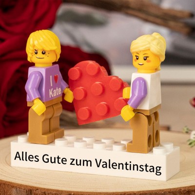 Personalisierte Kleine Figur für Paar Valentinstagsgeschenk