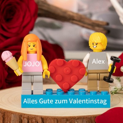 Personalisierte Kleine Figur für Paar Valentinstagsgeschenk