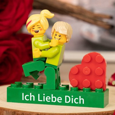 Personalisierte Kleine Figur für Paar Valentinstagsgeschenk