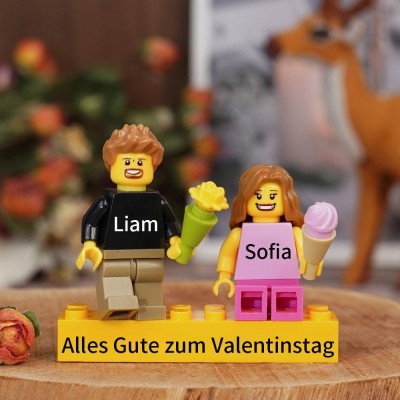 Personalisierte Kleine Figur für Paar Valentinstagsgeschenk