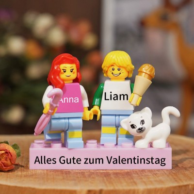 Personalisierte Kleine Figur für Paar Valentinstagsgeschenk