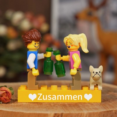 Personalisierte Kleine Figur für Paar Valentinstagsgeschenk
