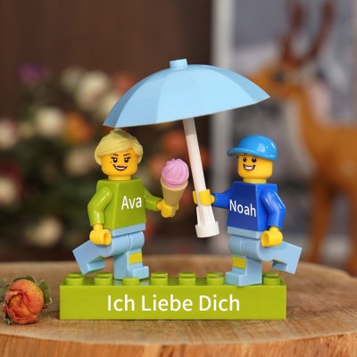 Personalisierte Kleine Figur für Paar Valentinstagsgeschenk