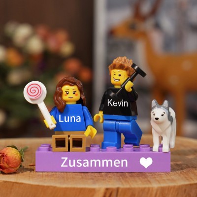 Personalisierte Kleine Figur für Paar Valentinstagsgeschenk