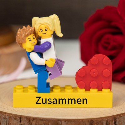 Personalisierte Kleine Figur für Paar Valentinstagsgeschenk