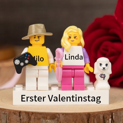 Personalisierte Kleine Figur für Paar Valentinstagsgeschenk
