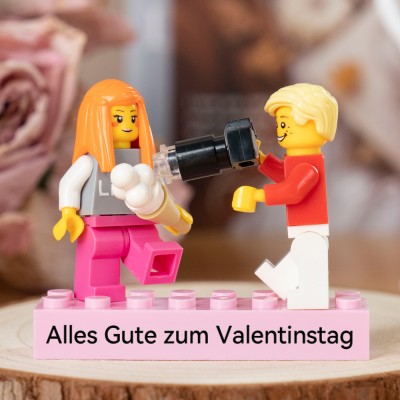 Personalisierte Kleine Figur für Paar Valentinstagsgeschenk