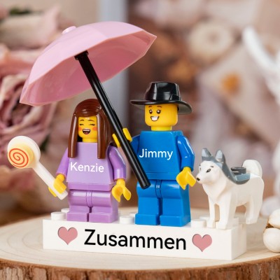 Personalisierte Kleine Figur für Paar Valentinstagsgeschenk