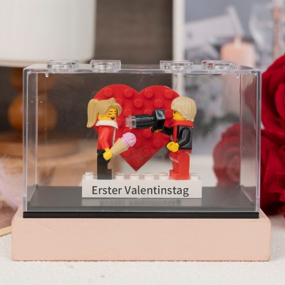 Personalisierte Kleine Figur mit Box für Paar Valentinstagsgeschenk