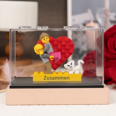 Personalisierte Kleine Figur mit Box für Paar Valentinstagsgeschenk