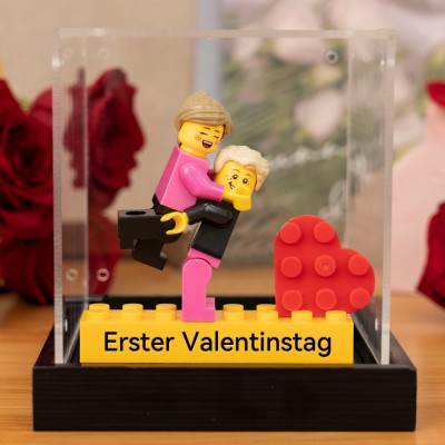 Personalisierte Kleine Figur mit Box für Paar Valentinstagsgeschenk