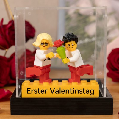 Personalisierte Kleine Figur mit Box für Paar Valentinstagsgeschenk