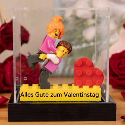 Personalisierte Kleine Figur mit Box für Paar Valentinstagsgeschenk