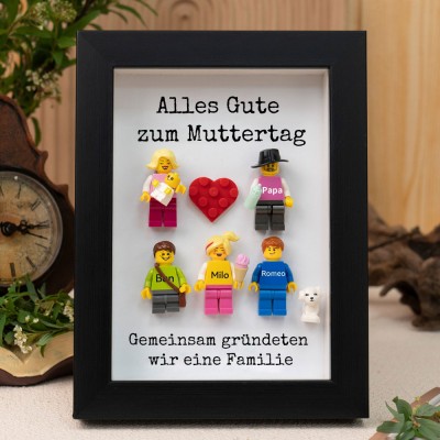 Personalisierte Kleine Figur mit Rahmen für Mama Muttertag Geschenk