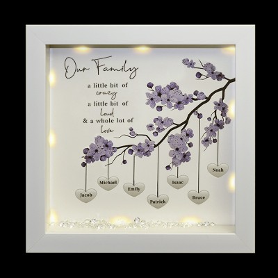 Personalisierte Stammbaum Rahmen Home Decor Weihnachtsgeschenk für Mama Oma