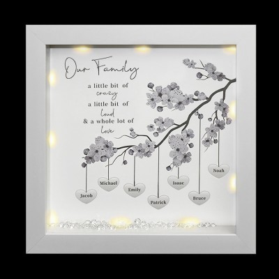 Personalisierte Stammbaum Rahmen Home Decor Weihnachtsgeschenk für Mama Oma