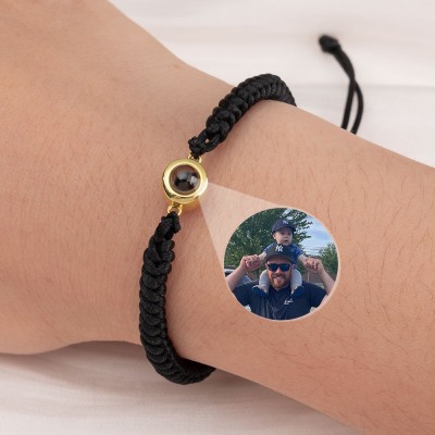 Personalisiertes Fotoprojektionsarmband für Geschenkideen zum ersten Vatertag