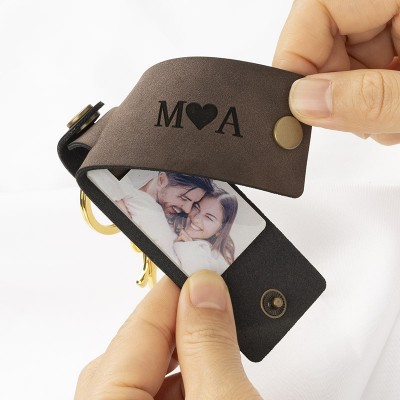 Personalisierter Foto-Schlüsselanhänger für Paare