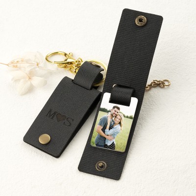 Personalisierter Paar-Foto-Schlüsselanhänger
