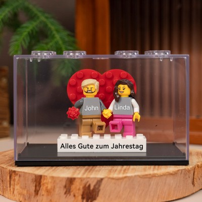 Personalisierte Keine Figur mit Box für Paar Geburtstag Jahrestag Geschenk
