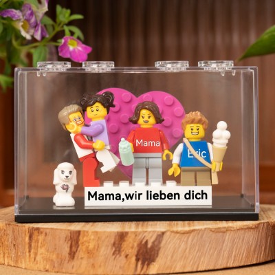 Personalisierte Kleine Figur mit Box für Mama Muttertag Geschenk
