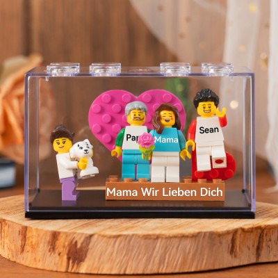 Personalisierte Kleine Figur mit Box für Mama Muttertag Geschenk