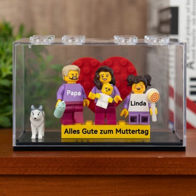 Personalisierte Kleine Figur mit Box für Mama Muttertag Geschenk