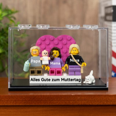 Personalisierte Kleine Figur mit Box für Mama Muttertag Geschenk