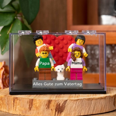 Personalisierte Kleine Figur mit Box für Papa Vatertag Geschenk