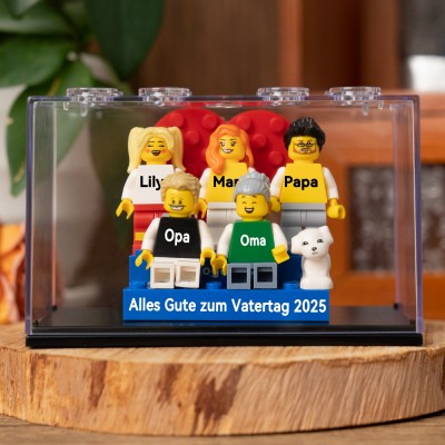 Personalisierte Kleine Figur mit Box für Papa Vatertag Geschenk
