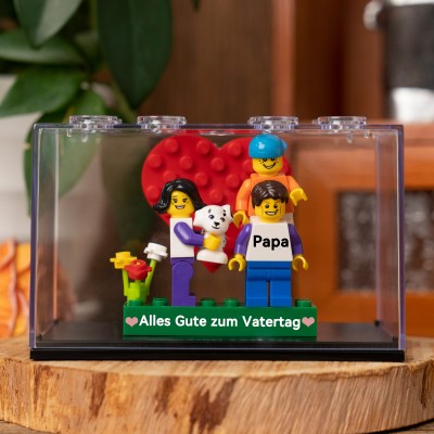 Personalisierte Kleine Figur mit Box für Papa Vatertag Geschenk