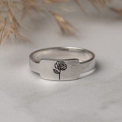 Personalisiertes Familiengeburts-Blumen-Monats-Ring-Geschenk für Sie