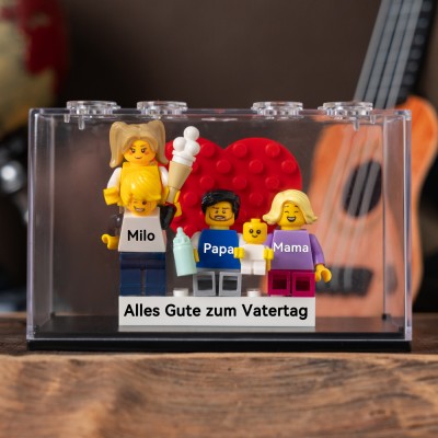 Personalisierte Kleine Figur mit Box für Papa Vatertag Geschenk