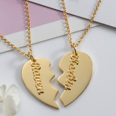 Personalisierte Paar Namenskette Valentinstag Geschenk