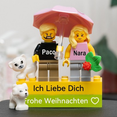 Personalisierte Kleine Figur für Paar Weihnachten Valentinstag Geschenk